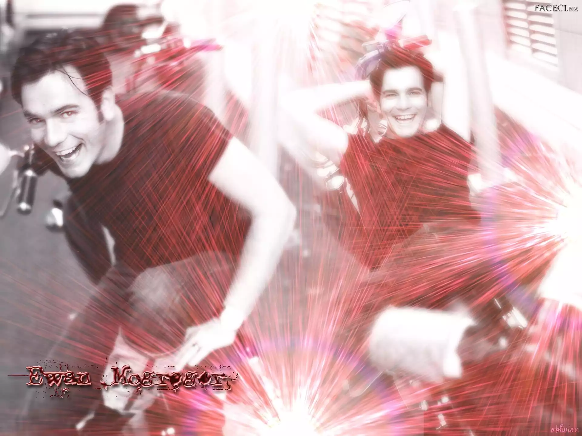 czarna koszulka, Ewan McGregor