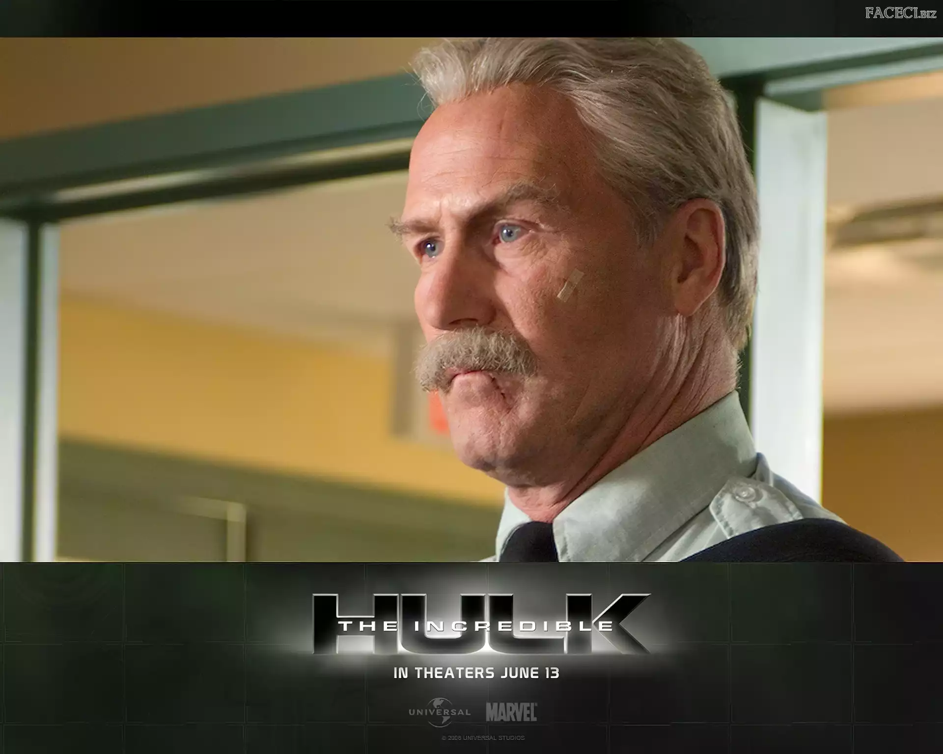 William Hurt, twarz, The Incredible Hulk, wÄ…s